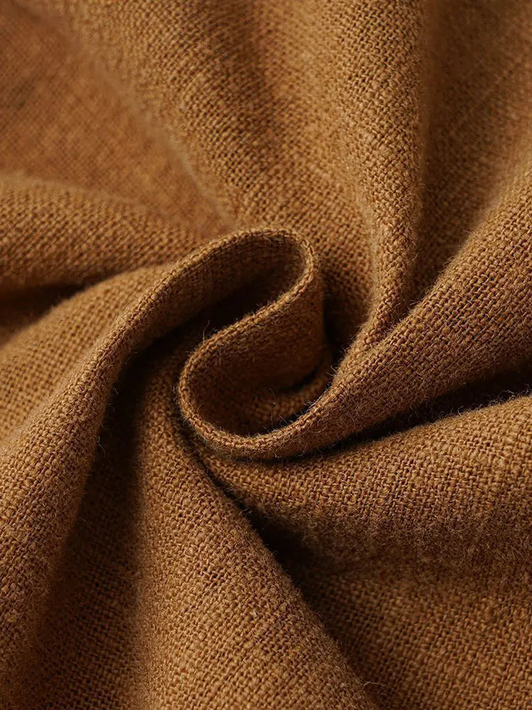 Casual Cotton Linen Chino Pants Men Wide Leg Lightweight Baggy Cotton Sweatpants Male Sport Jogger Straight Work Trousers