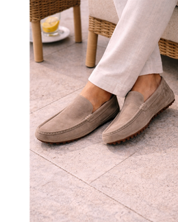 Suede Leather Loafers